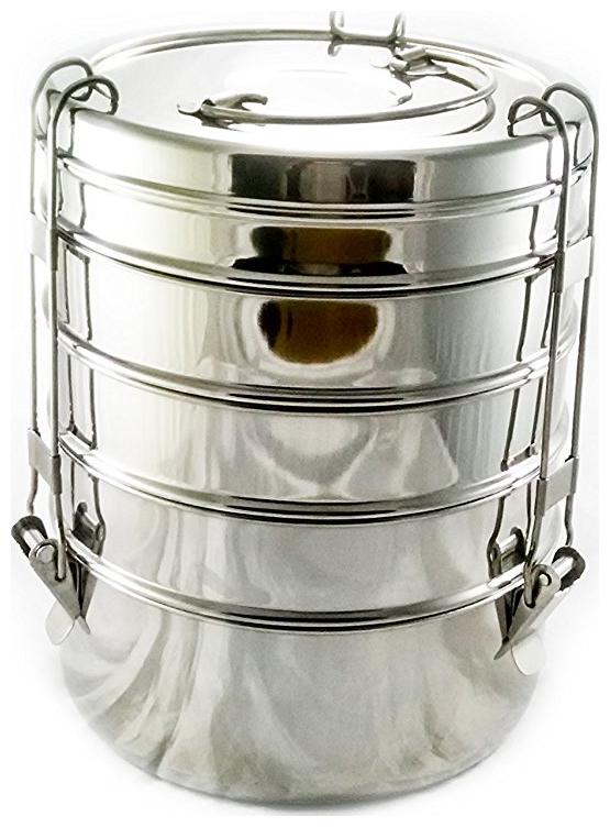 

eKitchen Silver Lunch box ( Set of 1 300 ml )