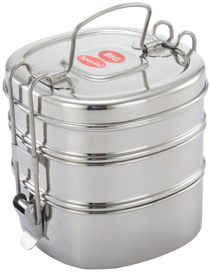 

ekitchen Stainless Steel Lunch Box Tiffin Box (3 Tier)