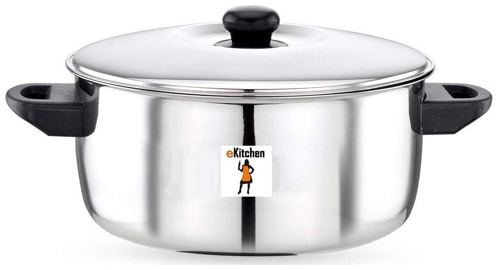 

ekitchen Stainless Steel Casserole hot Pot Serving Pot (2500ml)