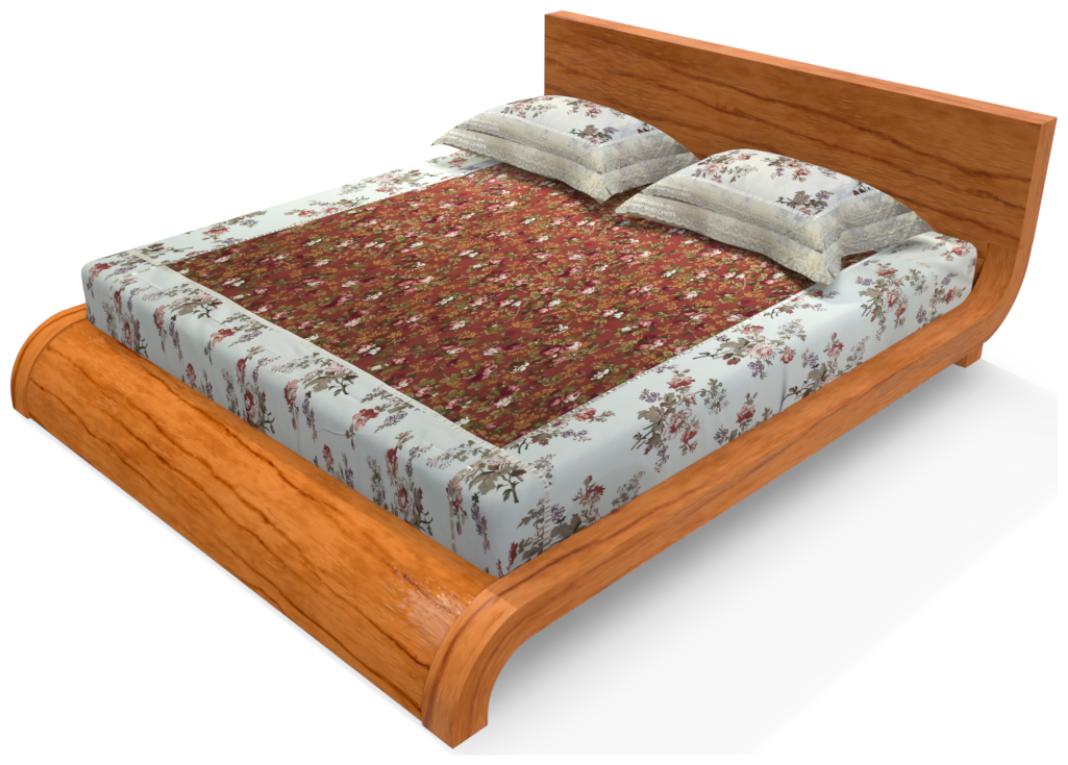 

ELAN DREAMS Cotton Floral Double Size Bedsheet 200 TC ( 1 Bedsheet With 2 Pillow Covers Multi )