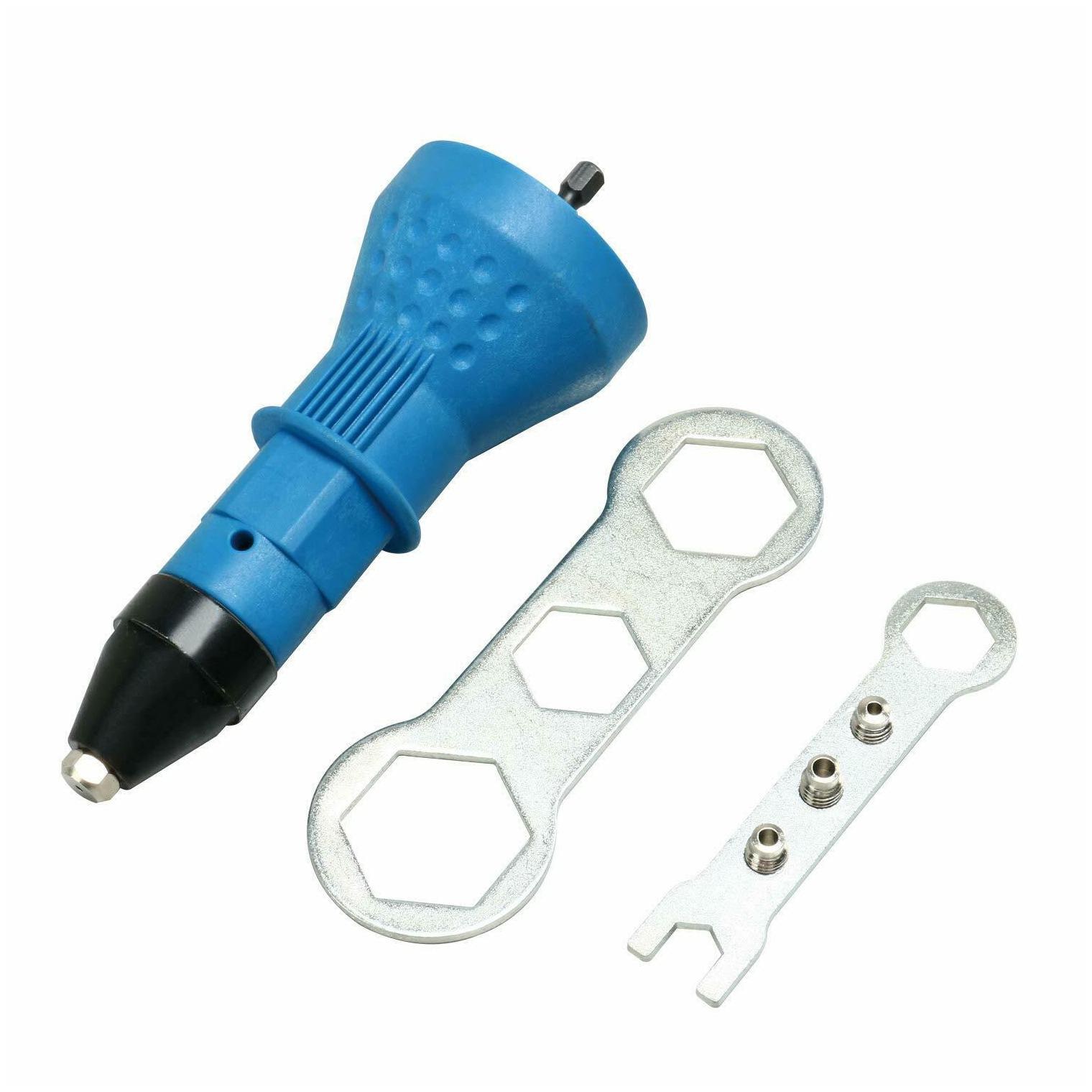 

Electric Rivet Nut Gun Adapter Cordless Riveting Insert Nut Power Drill Tool Set