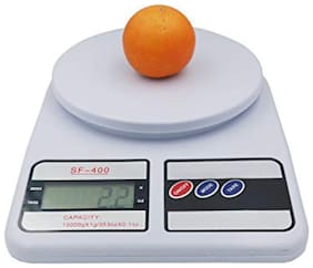 Buy Toqon Electronic Digital Weight Machine 10 Kg Kitchen Weighing Scale For Measuring Fruits Spice Food Vegetable And More Sf 400 White Online At Low Prices In India Paytmmall Com
