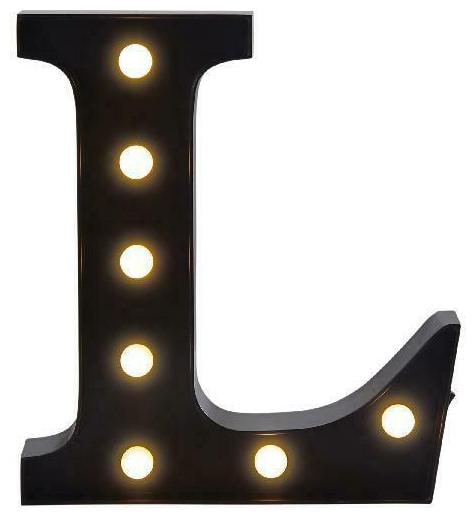 

Elements Letter 10 Inch Plastic Letter L LED Light