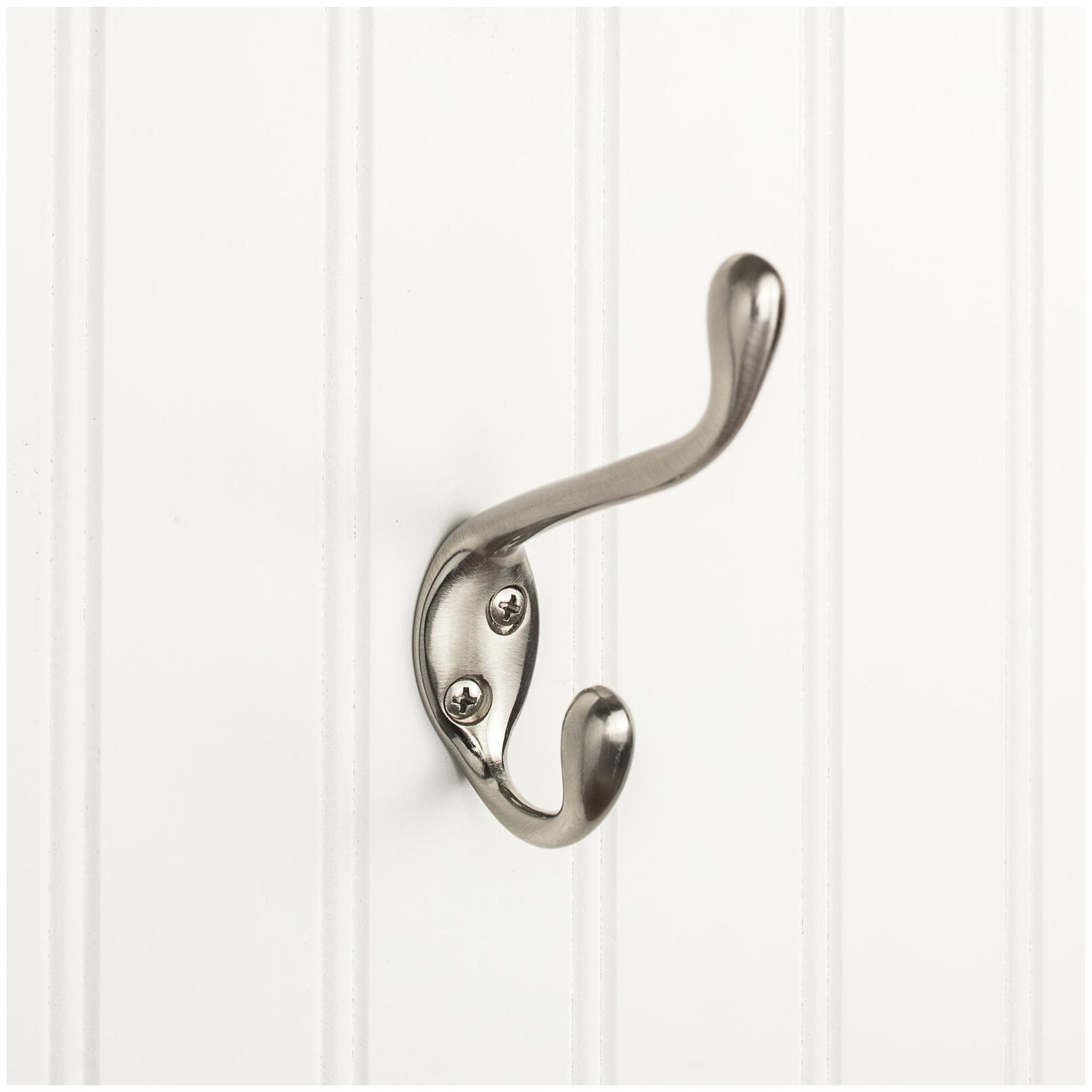 

Elements YD40-450 Nickel Naples Wall Mounted Single Robe Hook