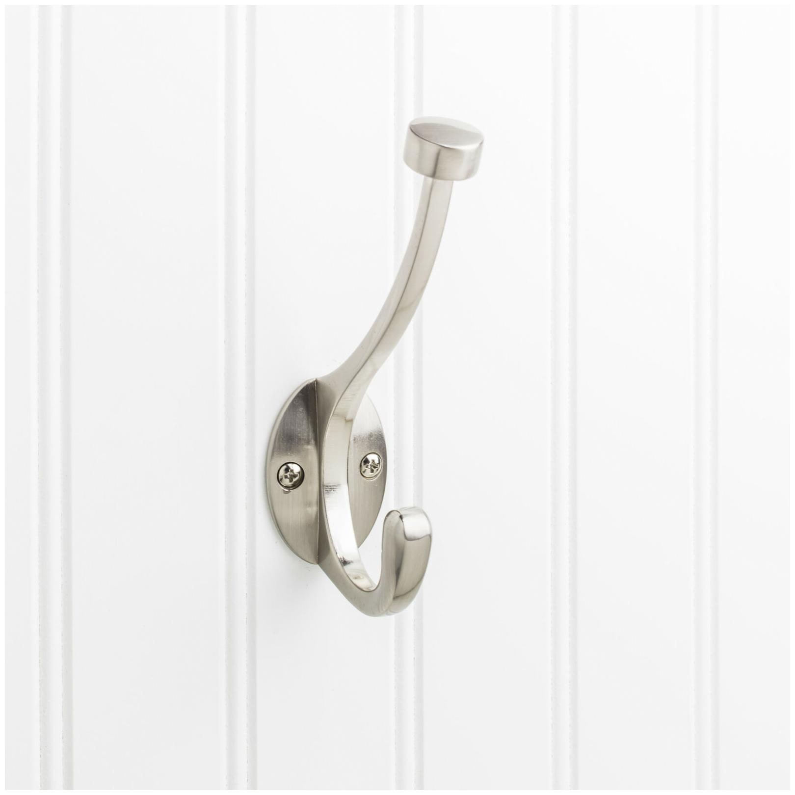 

Elements YD60-550 Nickel Kingsport Wall Mounted Single Robe Hook