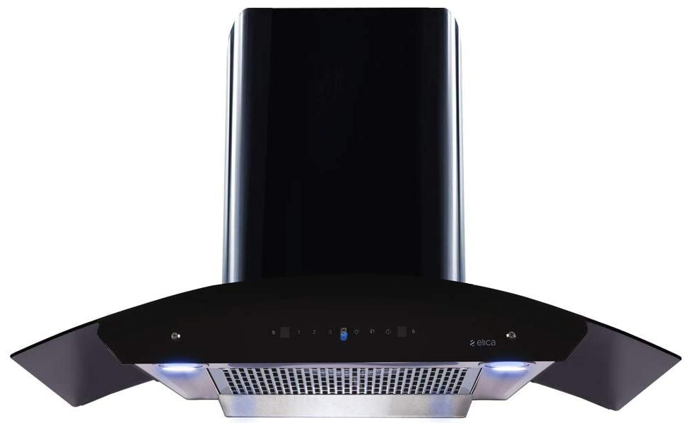 

Elica Wall Mounted Auto Clean 90 cm 1200 m3 h Black Chimney ( WDFL HAC TOUCH 90 MS )