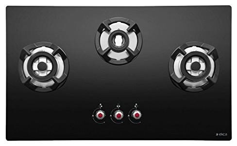 

Elica CLASSIC FLEXI HCT 3B 75 DX 3 Burner Automatic Hobs Black Gas Stove