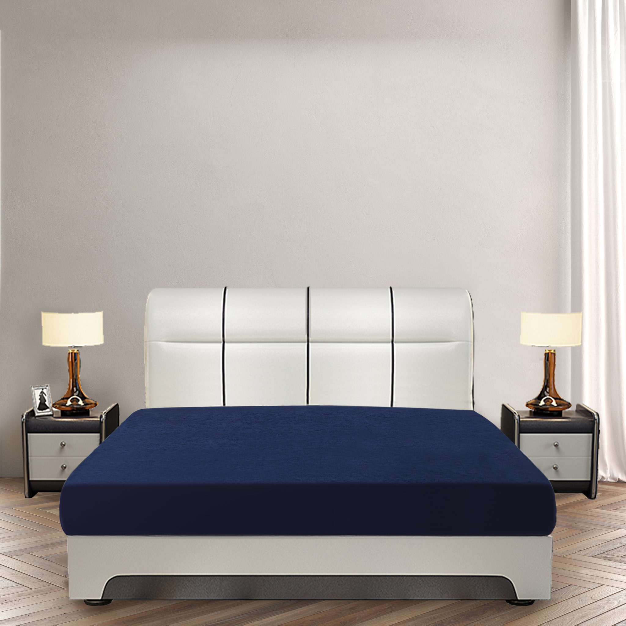 

Elinaa Homes Cotton Single beds Mattress protectors