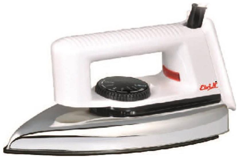 

Elvin Popular 750 watt Dry Iron (White)