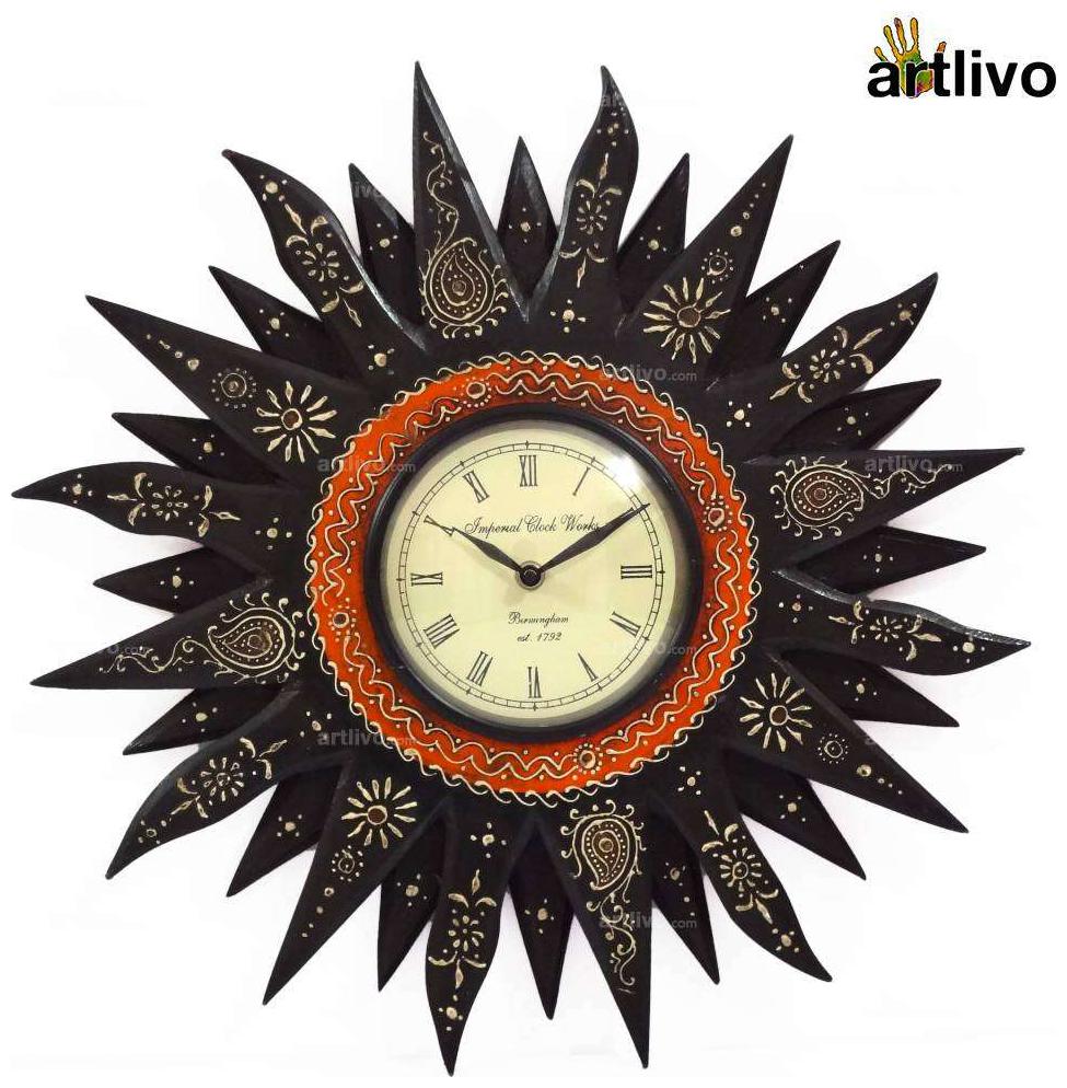

Artlivo Wood Analog Wall clock ( Set of 1 )