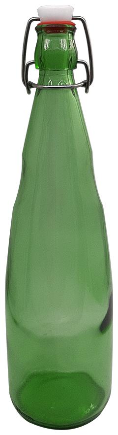 

GREENDROP GLASSWARE Glass Green Water Bottle ( 1000 ml Set of 1 )