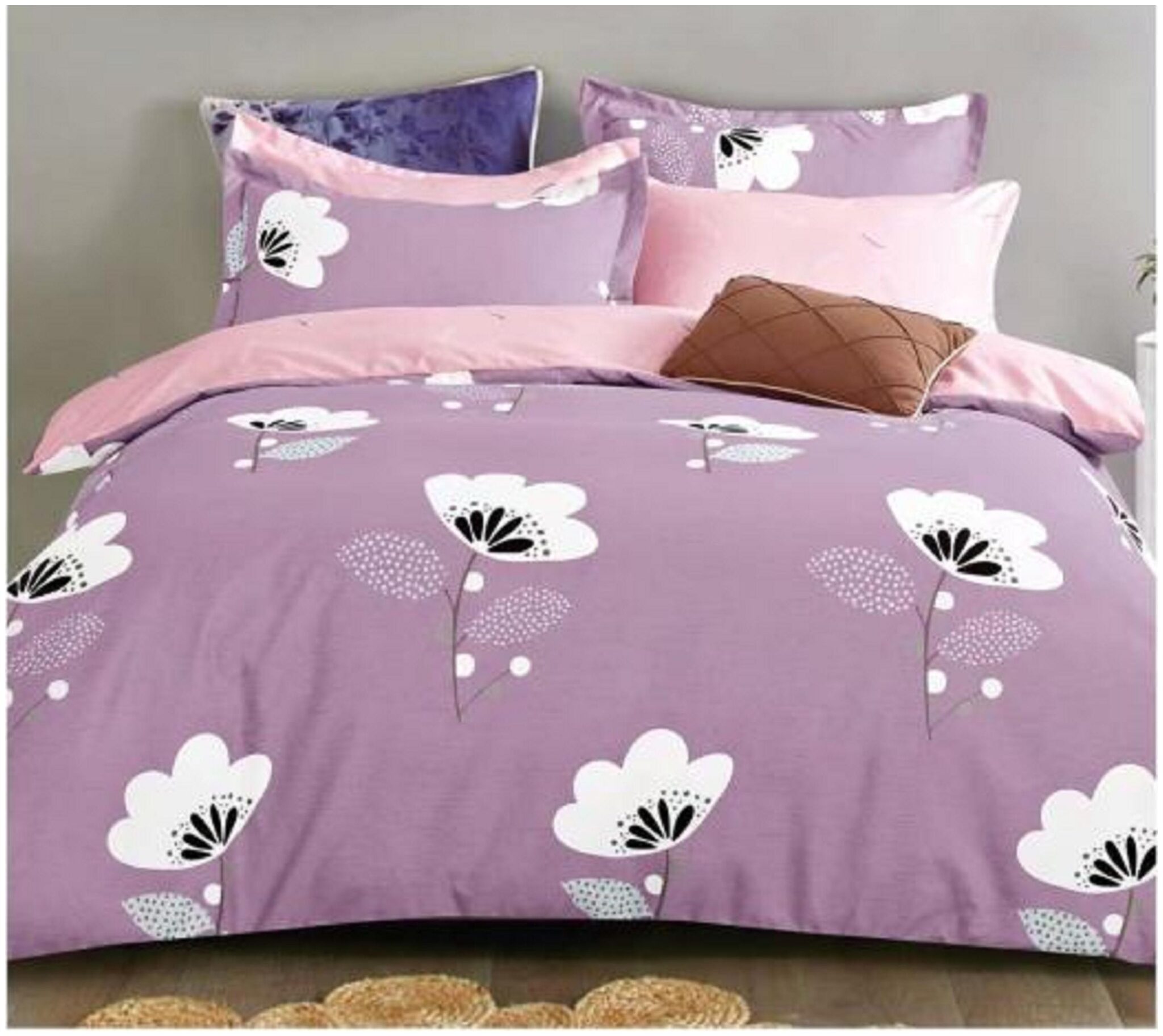 

Engage AC Comforter Set (4 Piece Combo Set of Double Luxurious Comforter and Queen Size Bedsheets with 2 Pillow Covers)