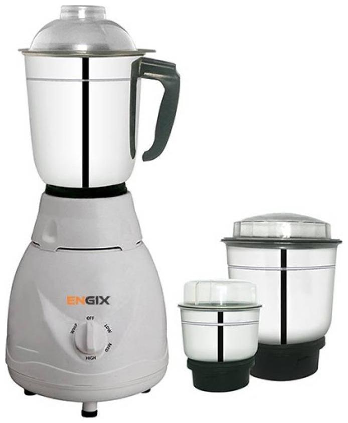 

Engix MINI DIAMOND 650W Mixer Grinder ( White 3 Jars )