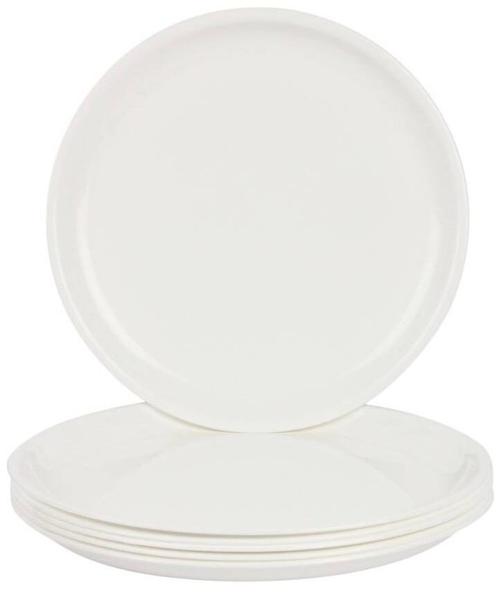 

Enoch Microwave Safe White Color 10 Inch Dinner Plate Set Of 6