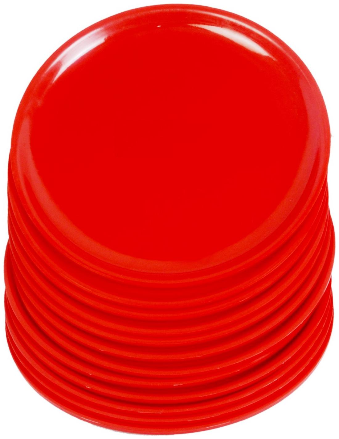 

Enoch Microwave Safe Red Color 10 Inch Dinner Plate Set Of 12