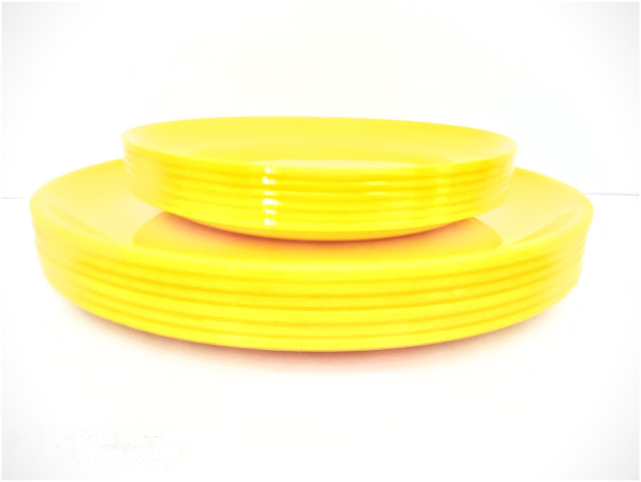 

Enoch Microwave Safe Yellow Color Dinner Set( Set Of 12)