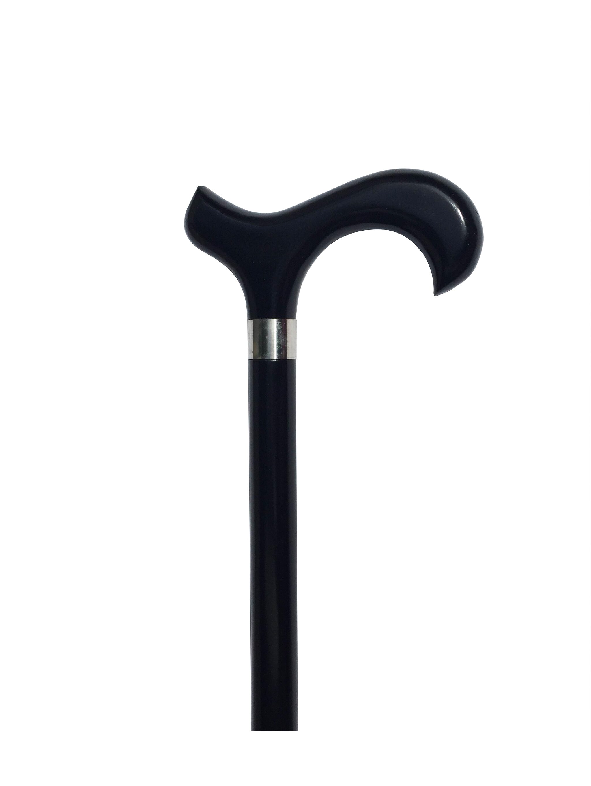 

ens entium Spiral Derby Wooden Walking Stick Black