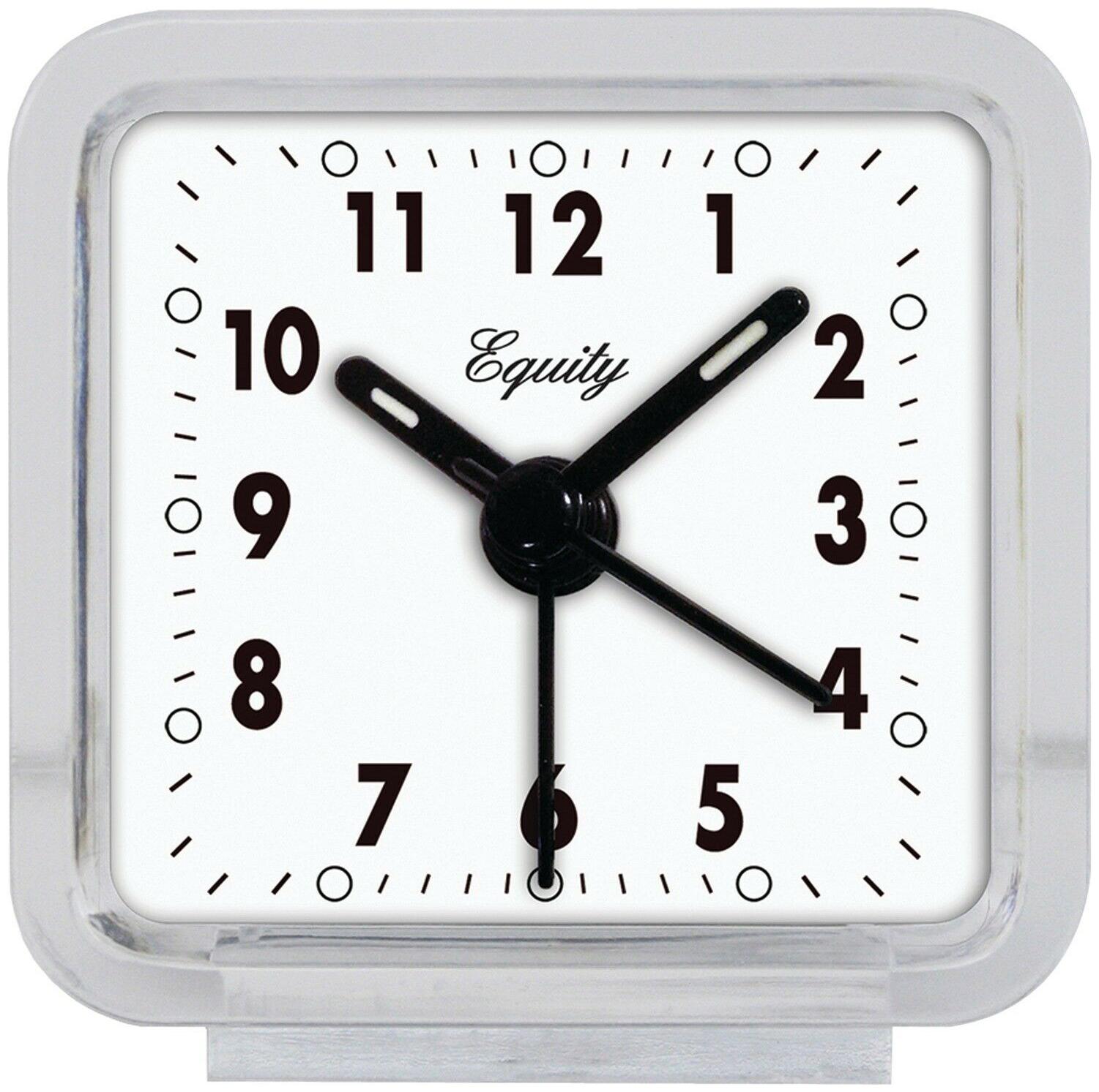 

EQUITY BY LA CROSSE 21038 Clear Quartz Alarm Clock - Free ship