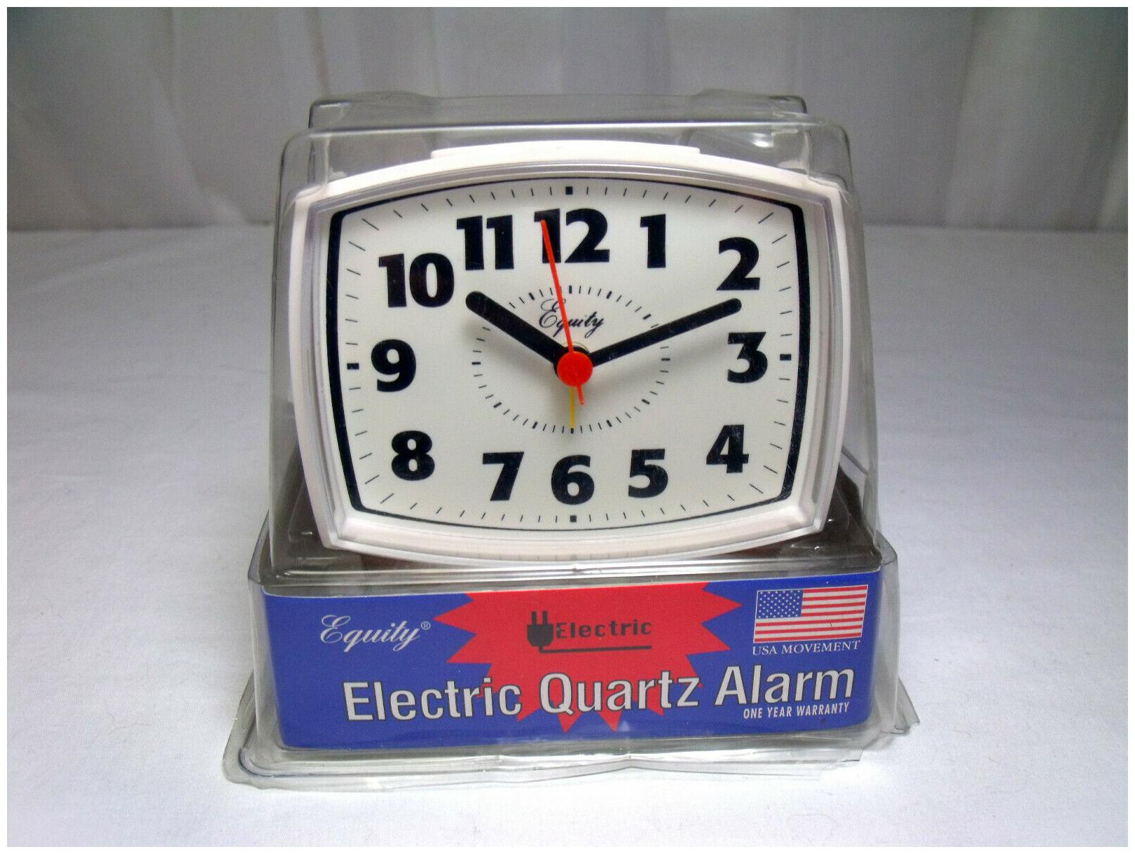 

Equity by La Crosse Mdl 33100 Electric Alarm Clock with Lighted Dial White