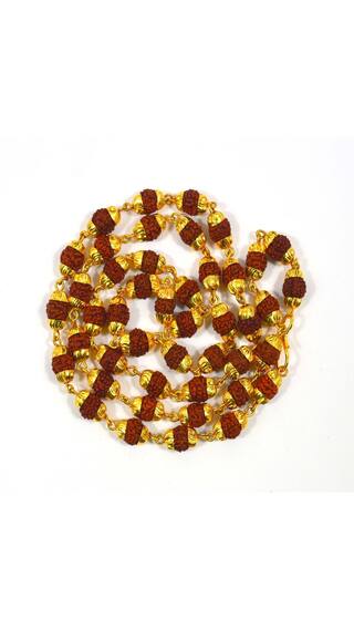 Eshopee Ek Mukhi Rudraksha Silver Plated Silver Necklace
