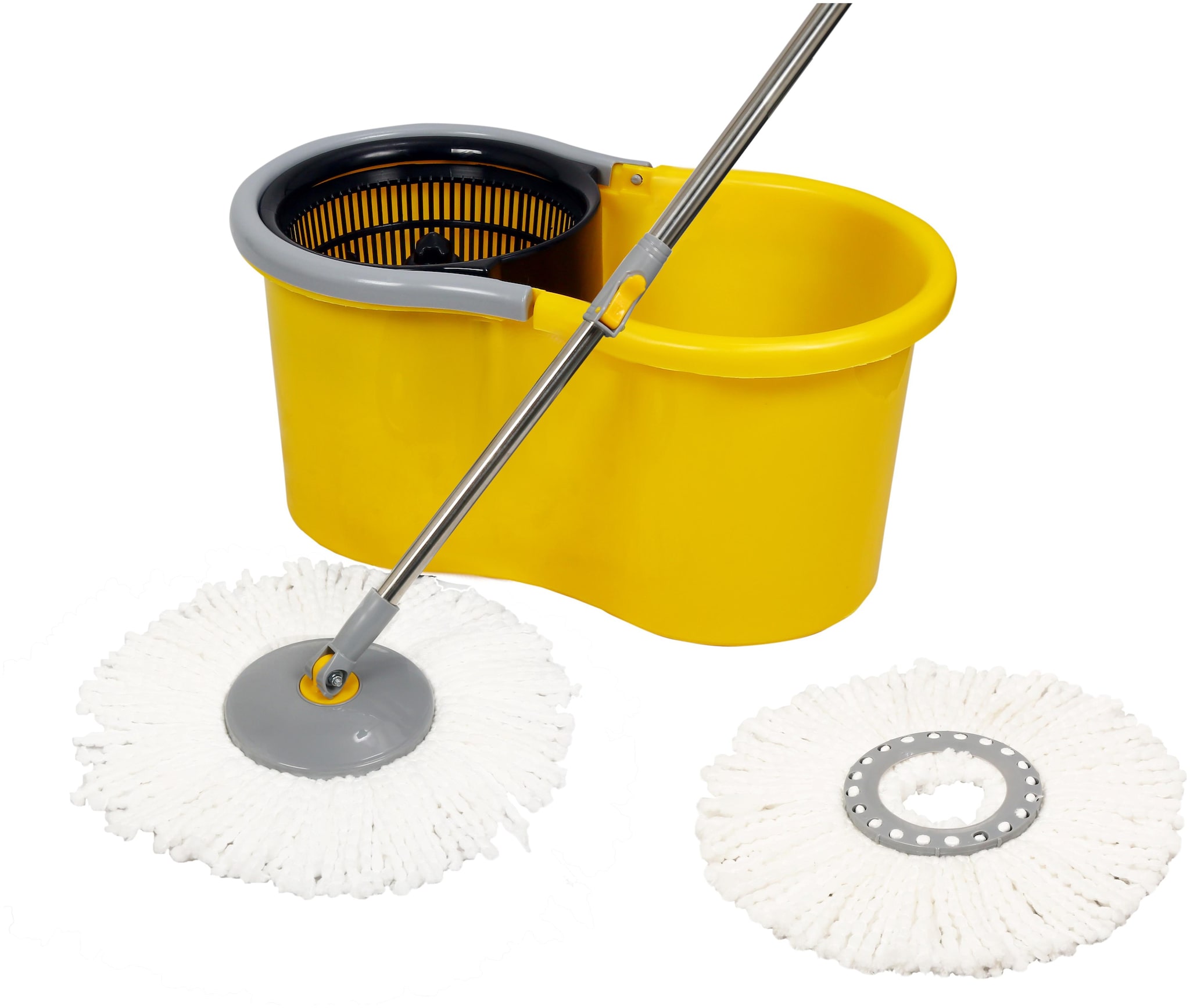 

Esquire Elegant Yellow Spin Mop Set with an Additional Refill