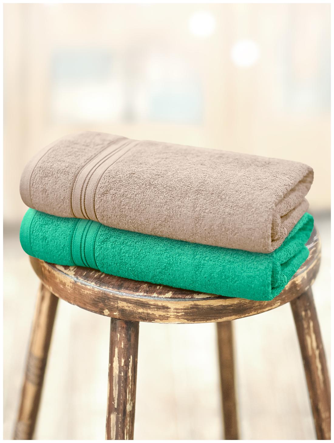 

Swiss Republic 480 GSM GSM Cotton Bath Towel ( 2 Pieces Grey Green )