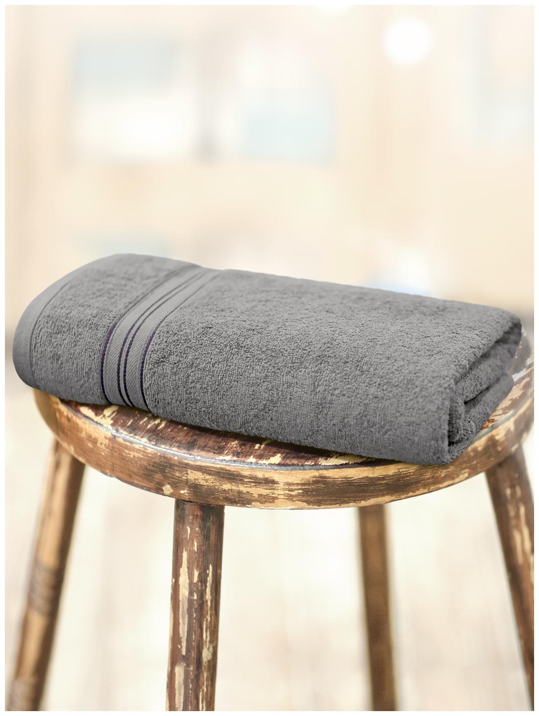 

Swiss Republic 480 GSM GSM Cotton Bath towel ( 1 piece Grey )