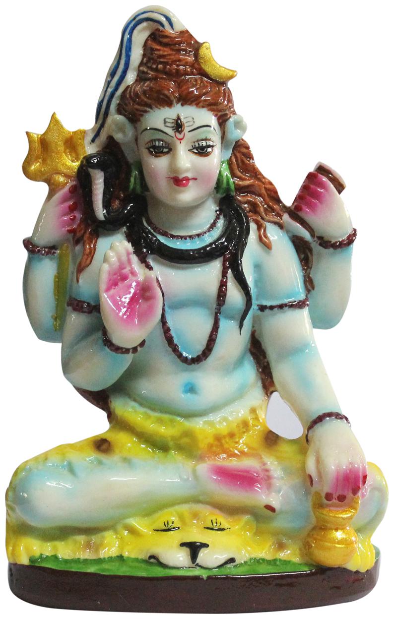 

ESVAR STONECRAFT HAND MADE POLYRESIN SHANKAR JI SHIV JI IDOL (H W D 16 10 5 cm)