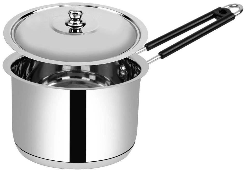 

Ethical Fineart SS Encapsulated Bottom Sauce Pan with SS Lid 1 60 L 17 50 cm Diameter No -12