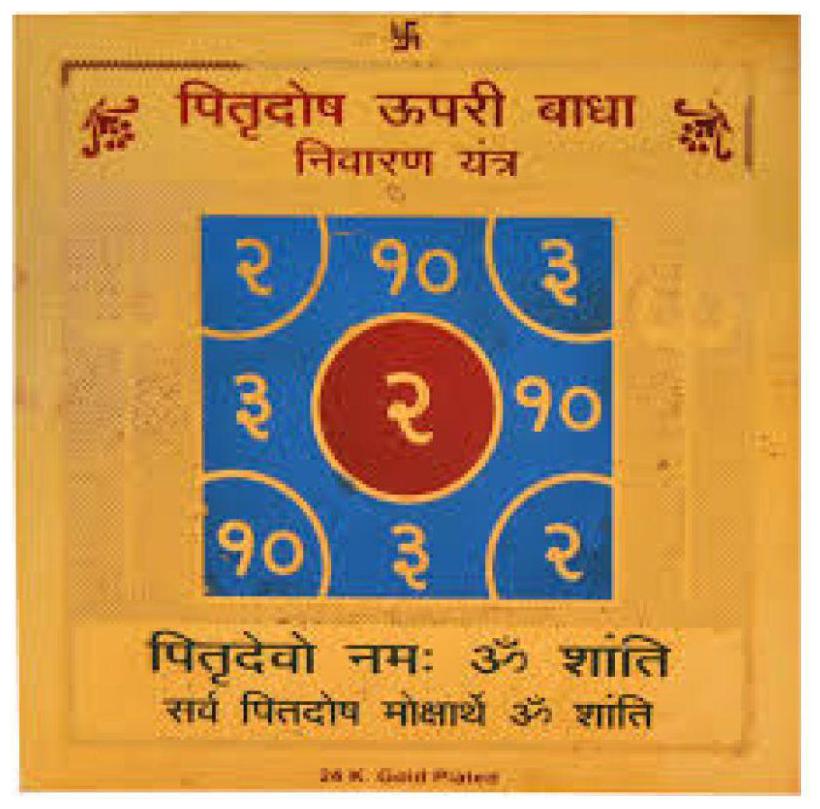 

Ever Forever Gold Plated Color Pittra Dosh Upari Badha Niwaran Yantra