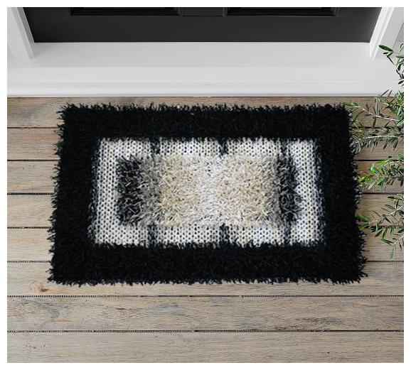 

Ever Green Carpets Premium Anti Skid Shaggy Mat for Bed side Door Office and Bathroom