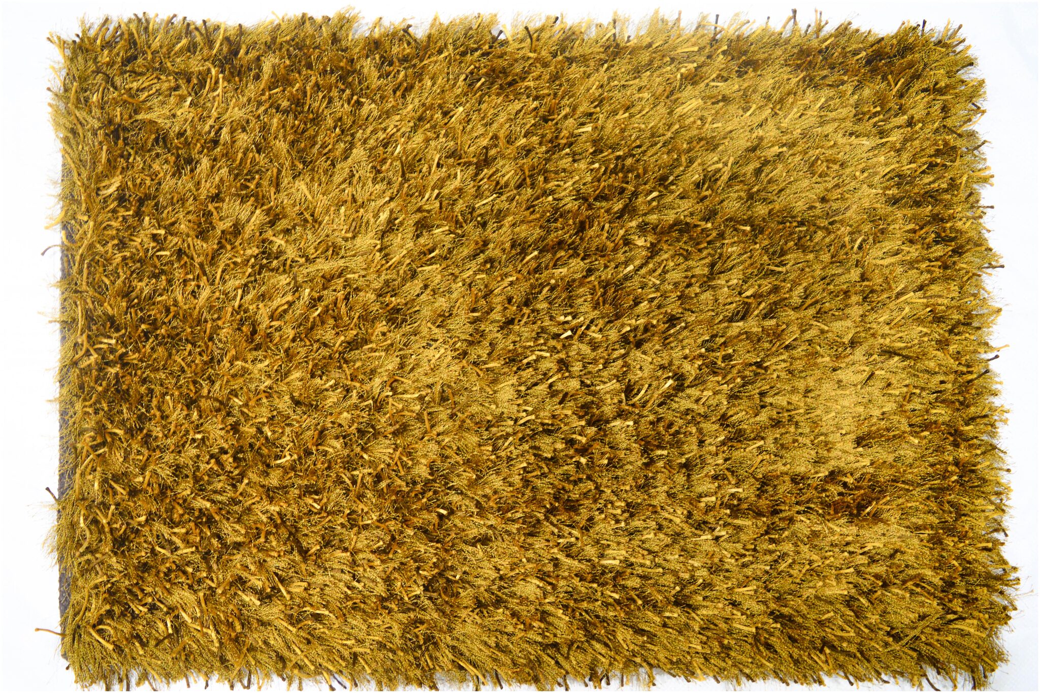 

Ever Green Carpets Premium Collection Anti Skid Gold Shaggy Mat for Bed side Door Office and Bathroom