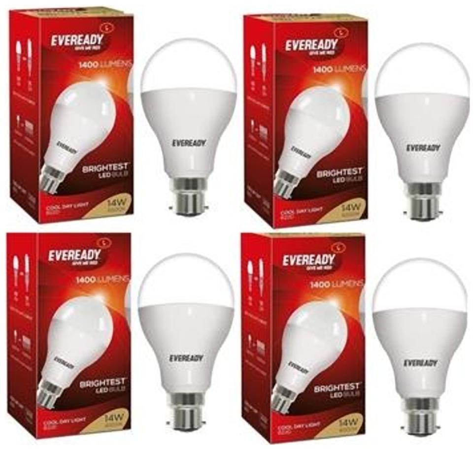 

Eveready 14 W Cool Daylight 4 Bulbs