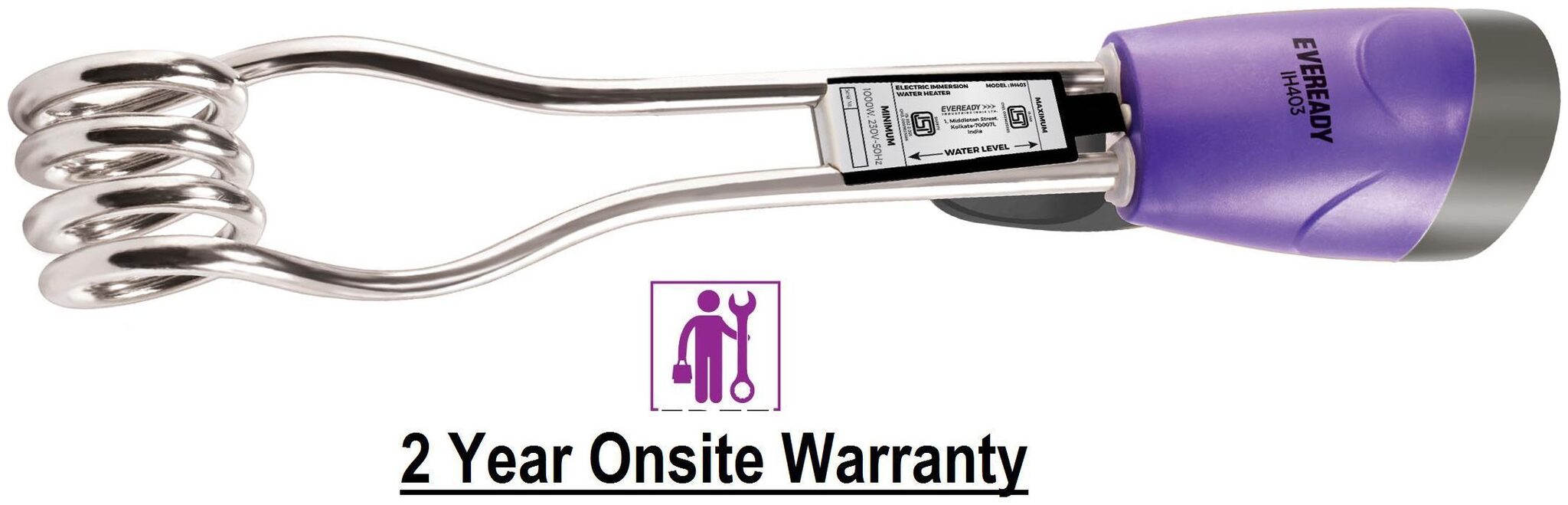 

Eveready IH403 1000 W Immersion Rod