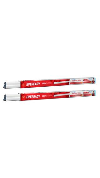 Eveready 10W Led Tubelight Batten 2ft Cool day light Pack Of 2