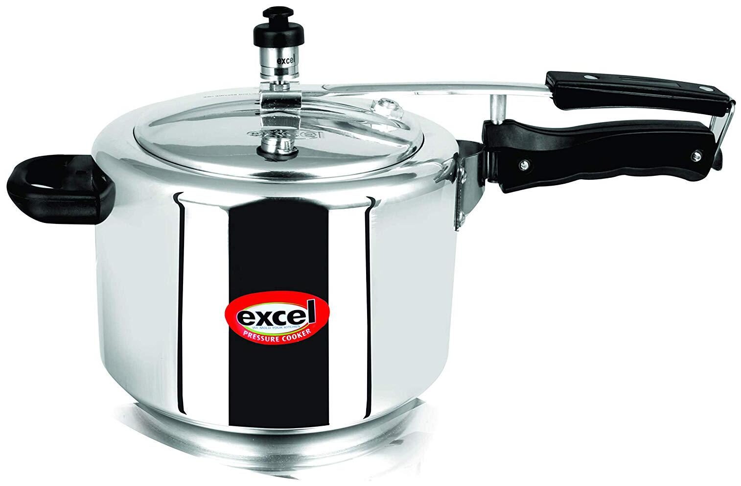 

Excel Aluminium ISI Pressure Cooker with Inner Lid 3 L Silver