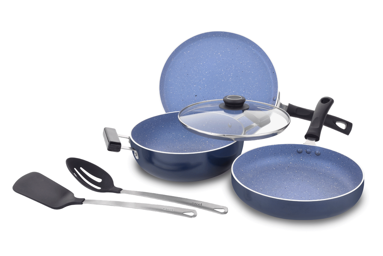 

Excel Six In One Non Stick Cookware Gift Set For Kitchen