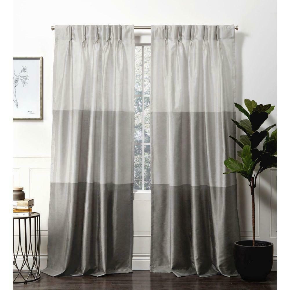 

Exclusive Home Curtains Chateau Black Pearl Room Darkening Triple 27 X 96 D2