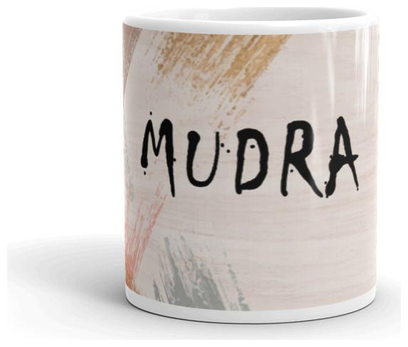 

Exquild Multicolour Ceramic Mudra Texture Wood Design Name Theme Microwave Safe Milk Coffee Tea Mug Beverage Mug With Handle-(350ml)