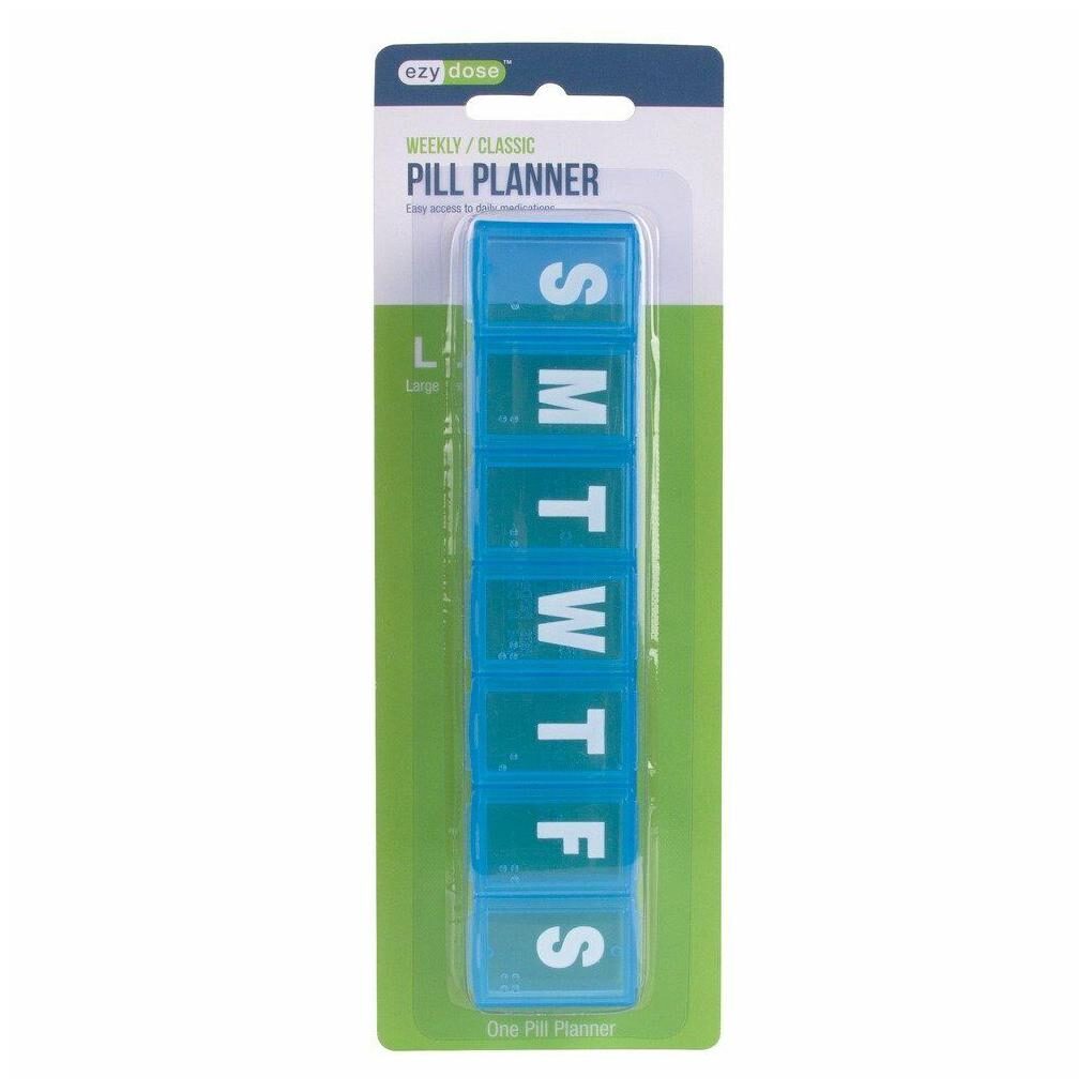 

Ezy Dose Weekly Classic Pill Planner Large 67006- color will vary