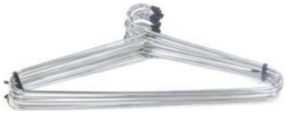 

Fab Decorz Best Quality Chrome Plated Clothes Hanger Strong Metal Hangers Clothes Hangers Organiser ( Set of 12 )