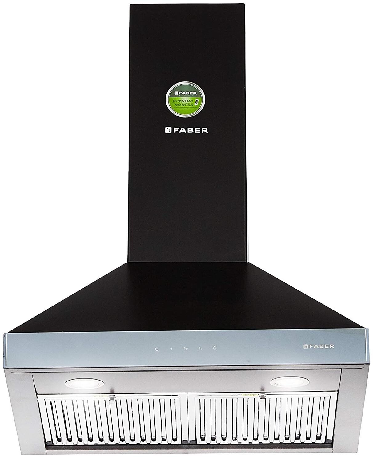 

FABER Wall Mounted 60 cm 1095 m3 h Black Chimney ( topaz 3d t2s2 smart 60 )