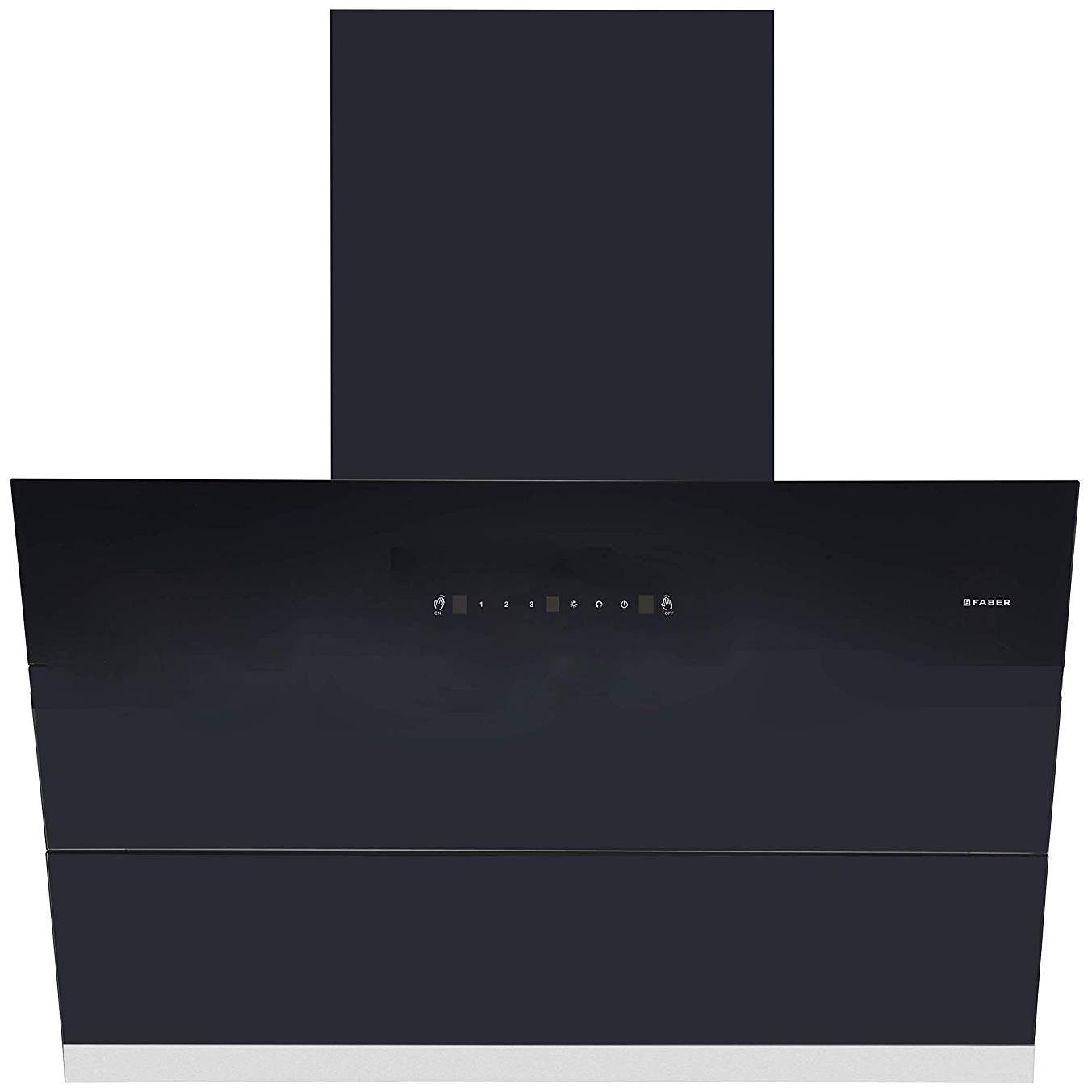 

FABER Wall Mounted Auto Clean 90 cm 1500 m3 h Black Chimney ( apex 90 )