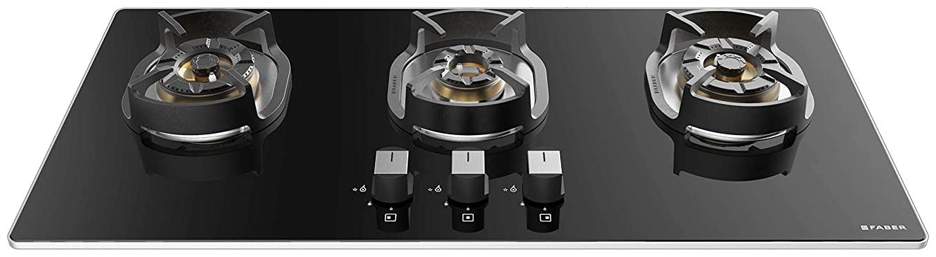 Faber Nexus Hob 3 Brass Burner Hob Cooktop Hybrids In Built Auto Electric Ignition