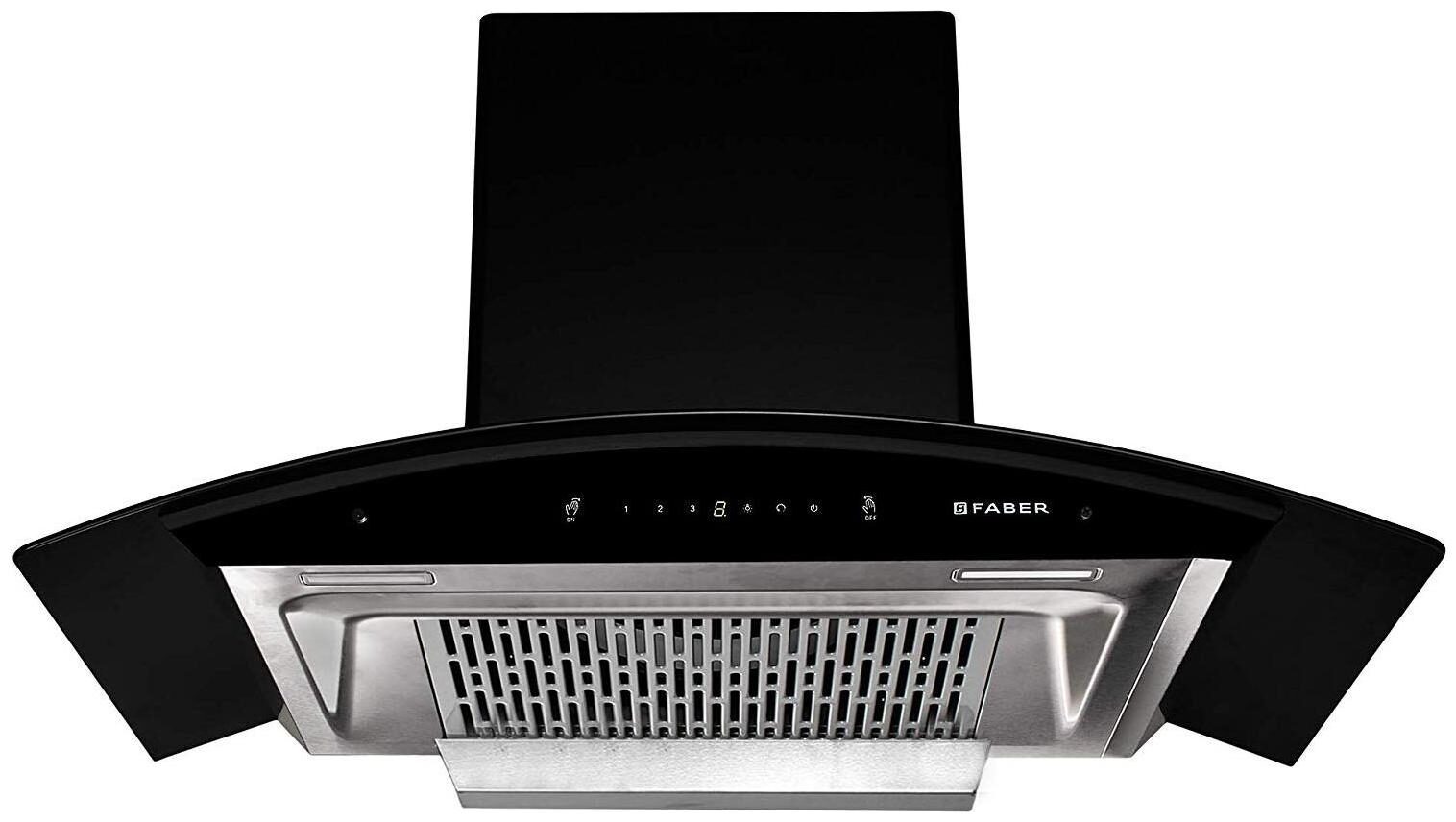 

FABER Wall Mounted Auto Clean 90 cm 1200 m3 h Black Chimney