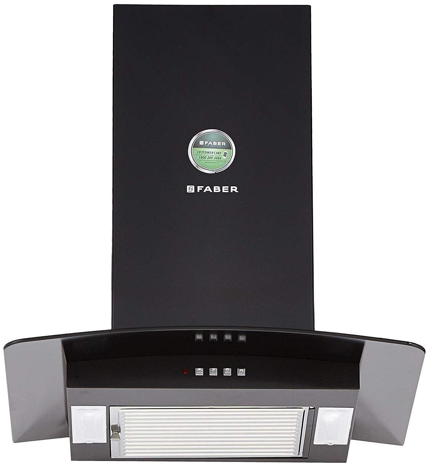 

FABER Wall Mounted Auto Clean 60 cm 1000 m3 h Black Chimney ( Hood Pretty 60 )