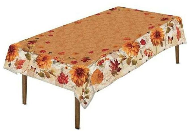 

Fall Foliage Tablecloth Tan