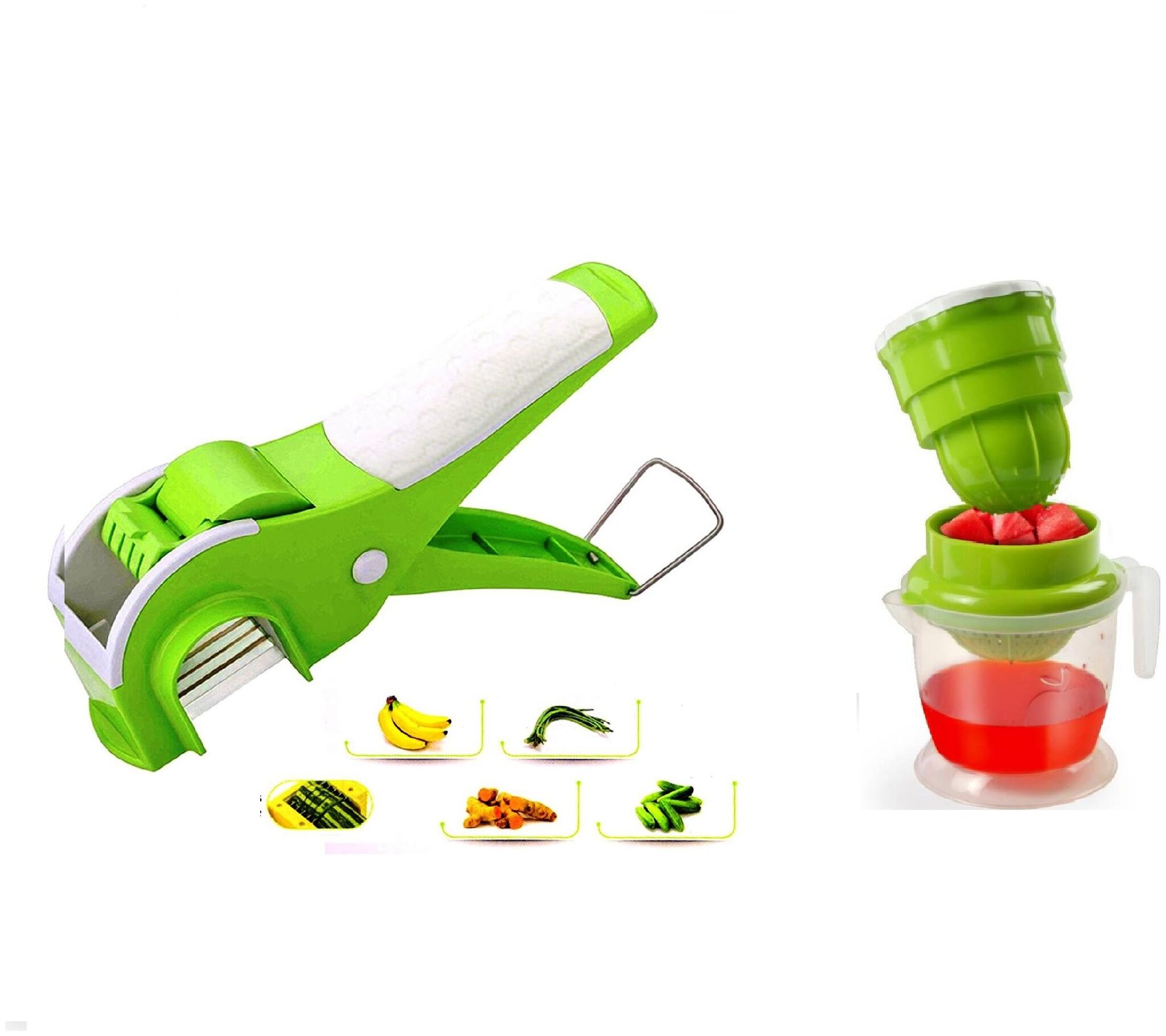 

ShopSwipe Stainless steel Plastic Vegetable tool Assorted ( Set of 2 )