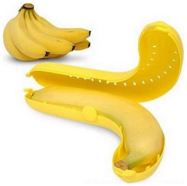 Fancy Banana Case  Containers Lunch Box (1Pc) Yellow