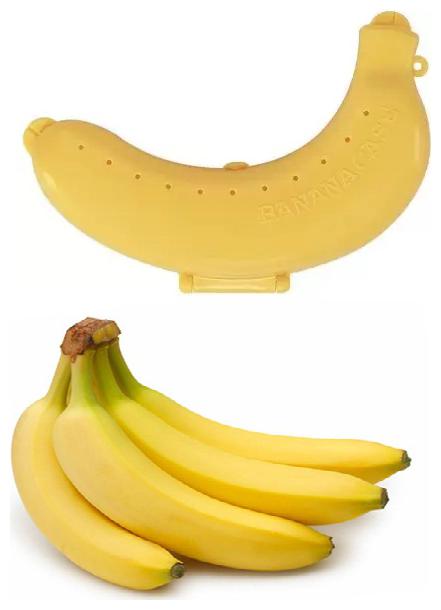 

Fancy Banana Case 1 Containers Lunch Box Safe Banana Case (Yellow Color) Pack of 1